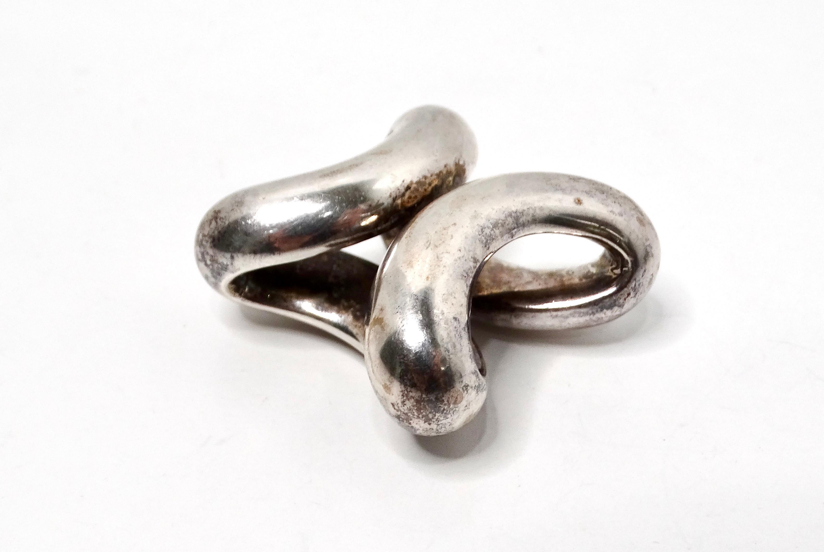 Hermes Lima GM Large 925 Silver Geometric Pendent In Good Condition For Sale In Scottsdale, AZ