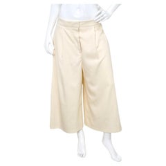 Stella McCartney - Pantalon court à jambes larges - Crème