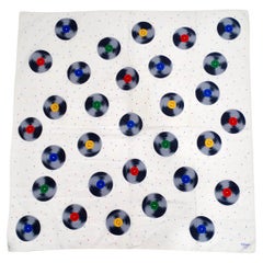 Fendi - Foulard en coton imprimé record multicolore