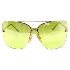 Occhiali da sole aviatore con montatura oversize Dior Fluorescent Geen