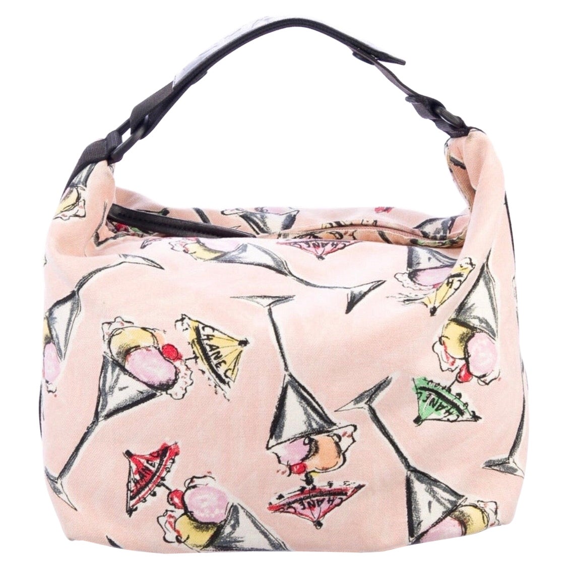 Bolso Chanel Iconic Ice Cream Parfait Canvas Print circa 2003 en venta