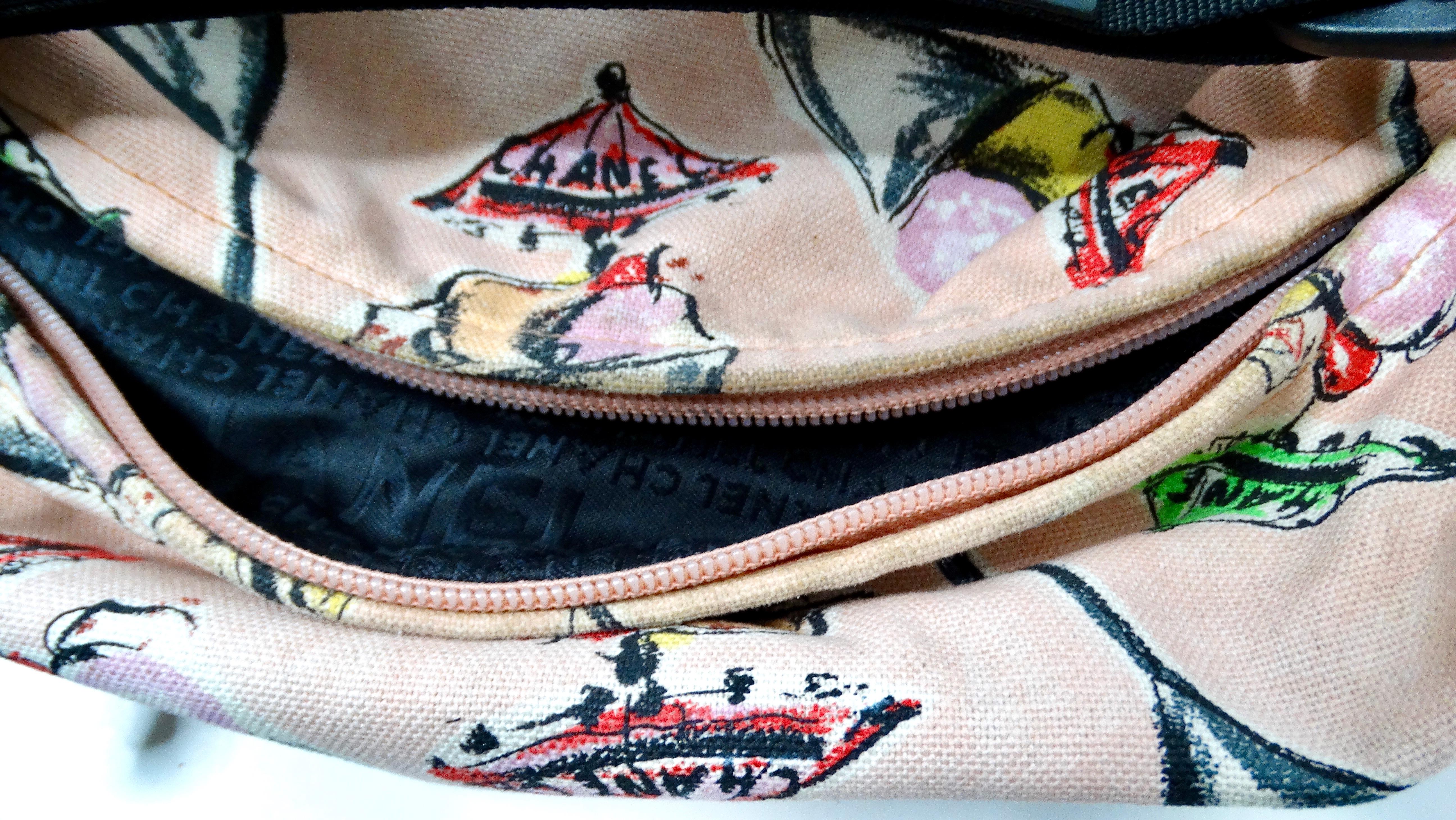 Bolso Chanel Iconic Ice Cream Parfait Canvas Print circa 2003 en venta 4