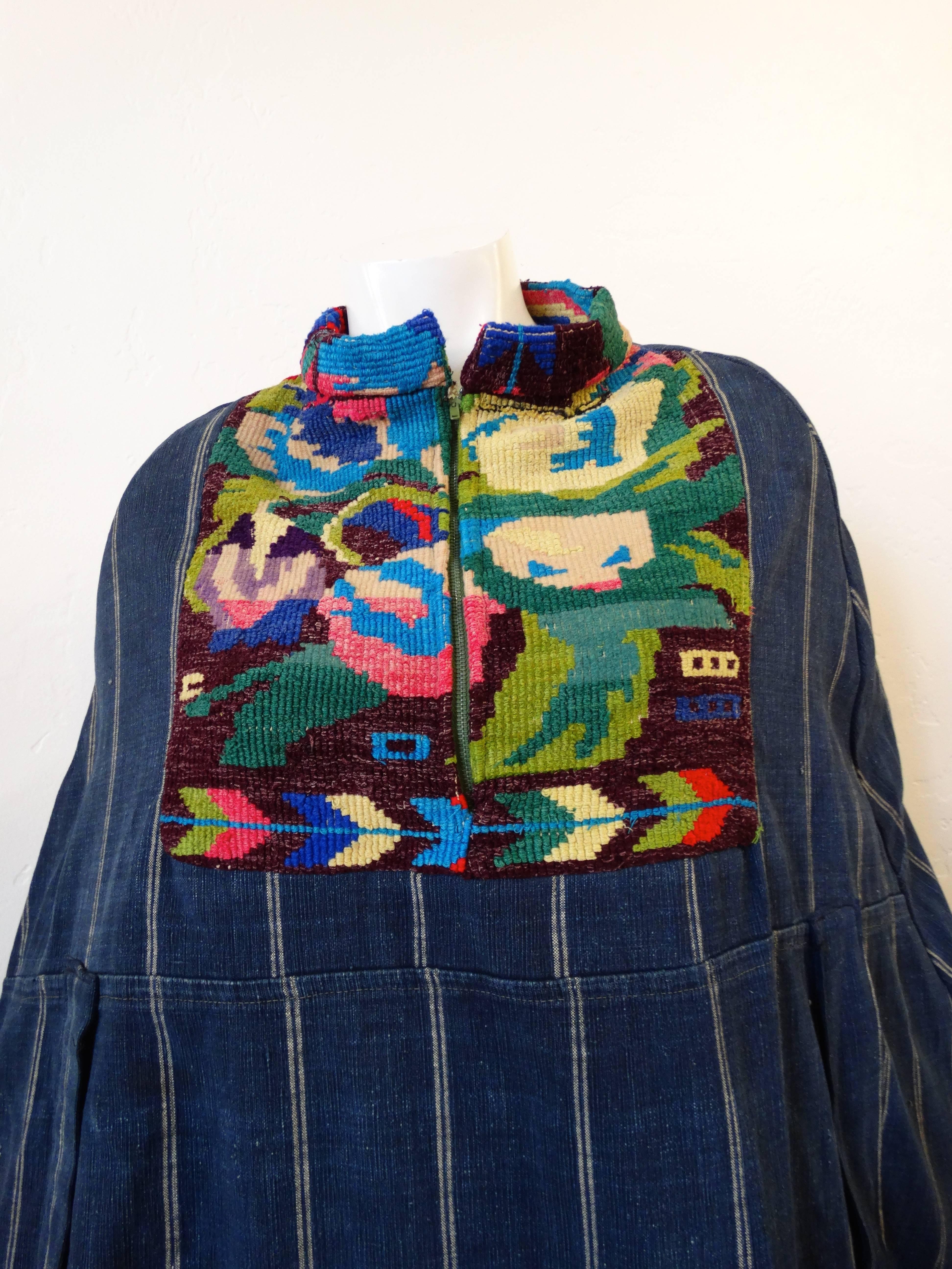 1970s Guatemalan Embroidered Cape 2