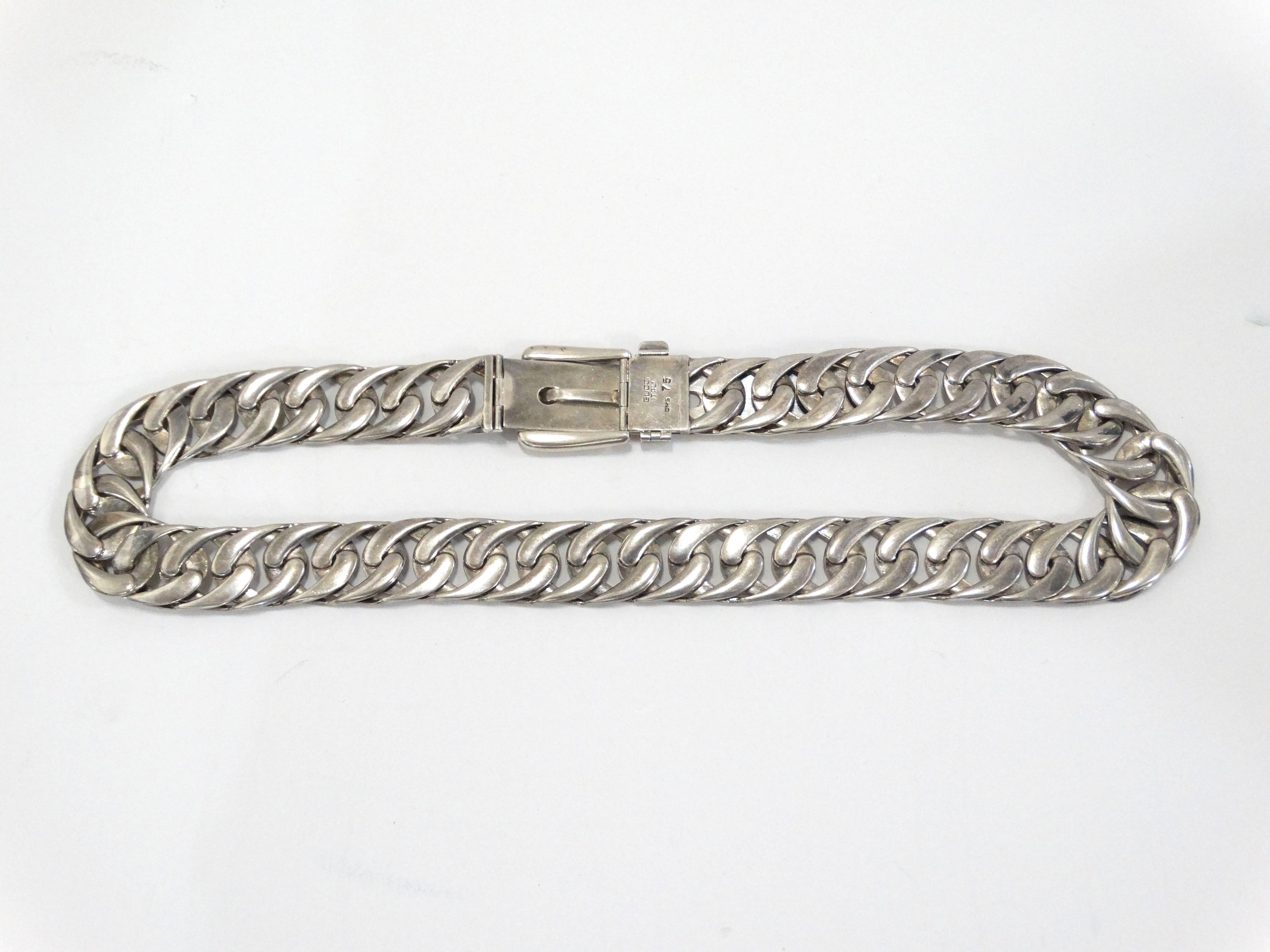 gucci chain link belt