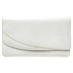 Pochette Gucci en cuir ivoire, vers les années 1980