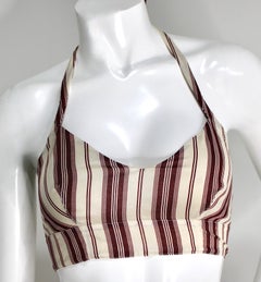 Christian Dior Toile De Jouy Animal Print Tiered Midi Skirt & Striped Top Set