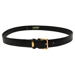Chanel Brown Leather Vintage Belt With Gold Tone Hardware circa 1990s