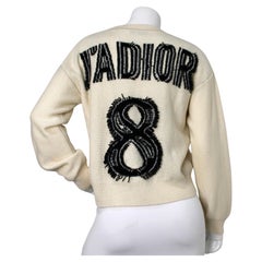 Christian Dior Cream J'Adior 8 Cashmere Sweater circa 2017