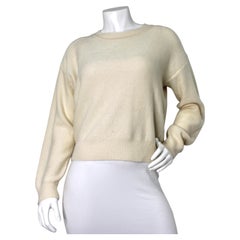 Christian Dior Cream J'Adior 8 Cashmere Sweater circa 2017
