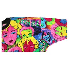 Versace Jeans Couture: top vintage in stile Pop Art con Marilyn Monroe e Betty Boop, 1991 circa