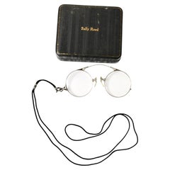 Antique 1/10 12K White Gold Filled Pince-Nez SPR Spectacles Circa 1920