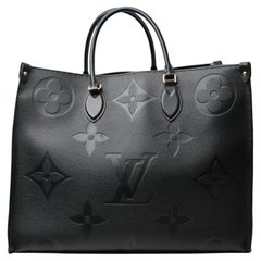 Louis Vuitton Noir Empreinte "OnTheGo" GM Monogram Tote Bag