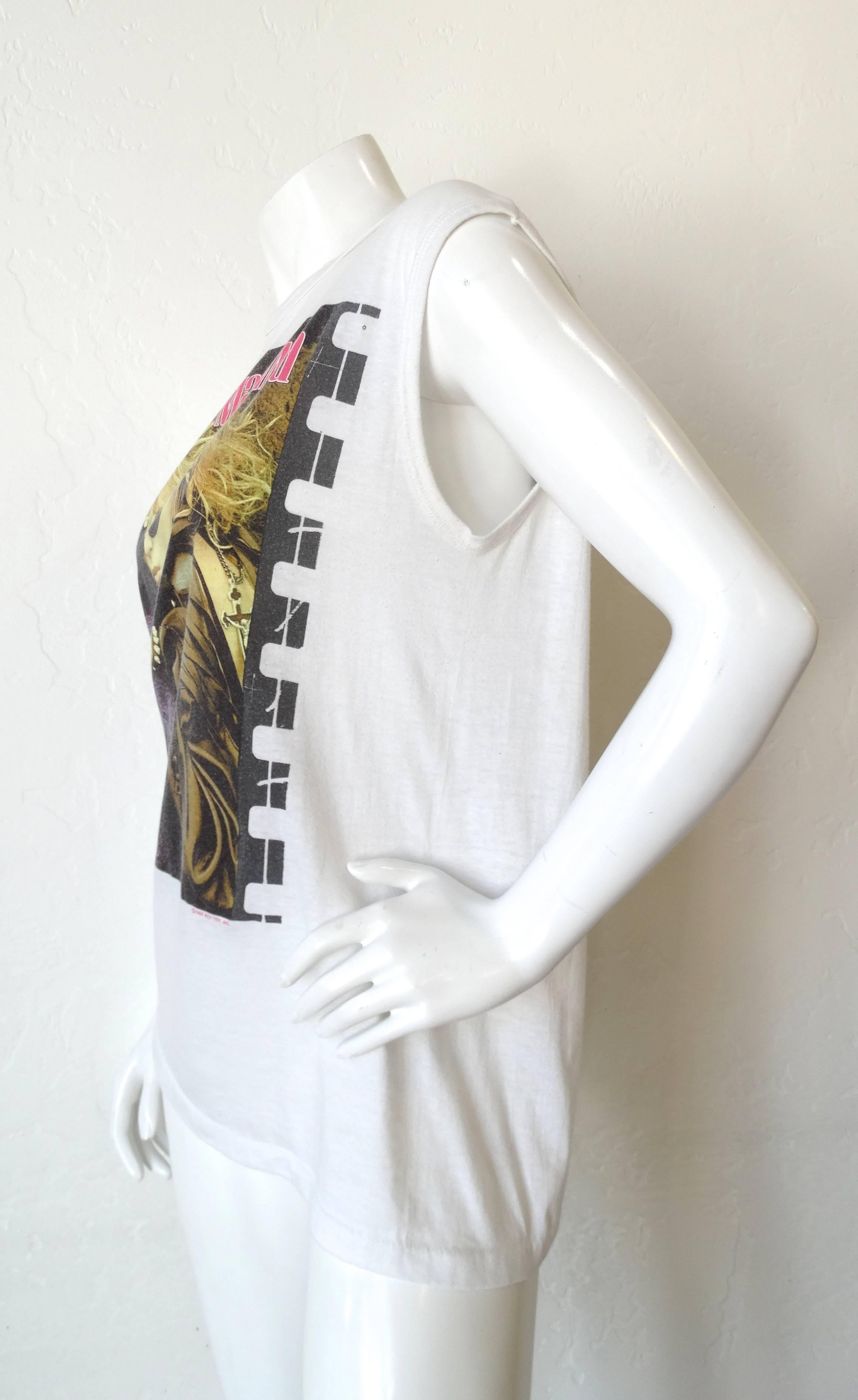 Madonna The Virgin Tour Sleeveless Band Tee, 1985  In Excellent Condition In Scottsdale, AZ