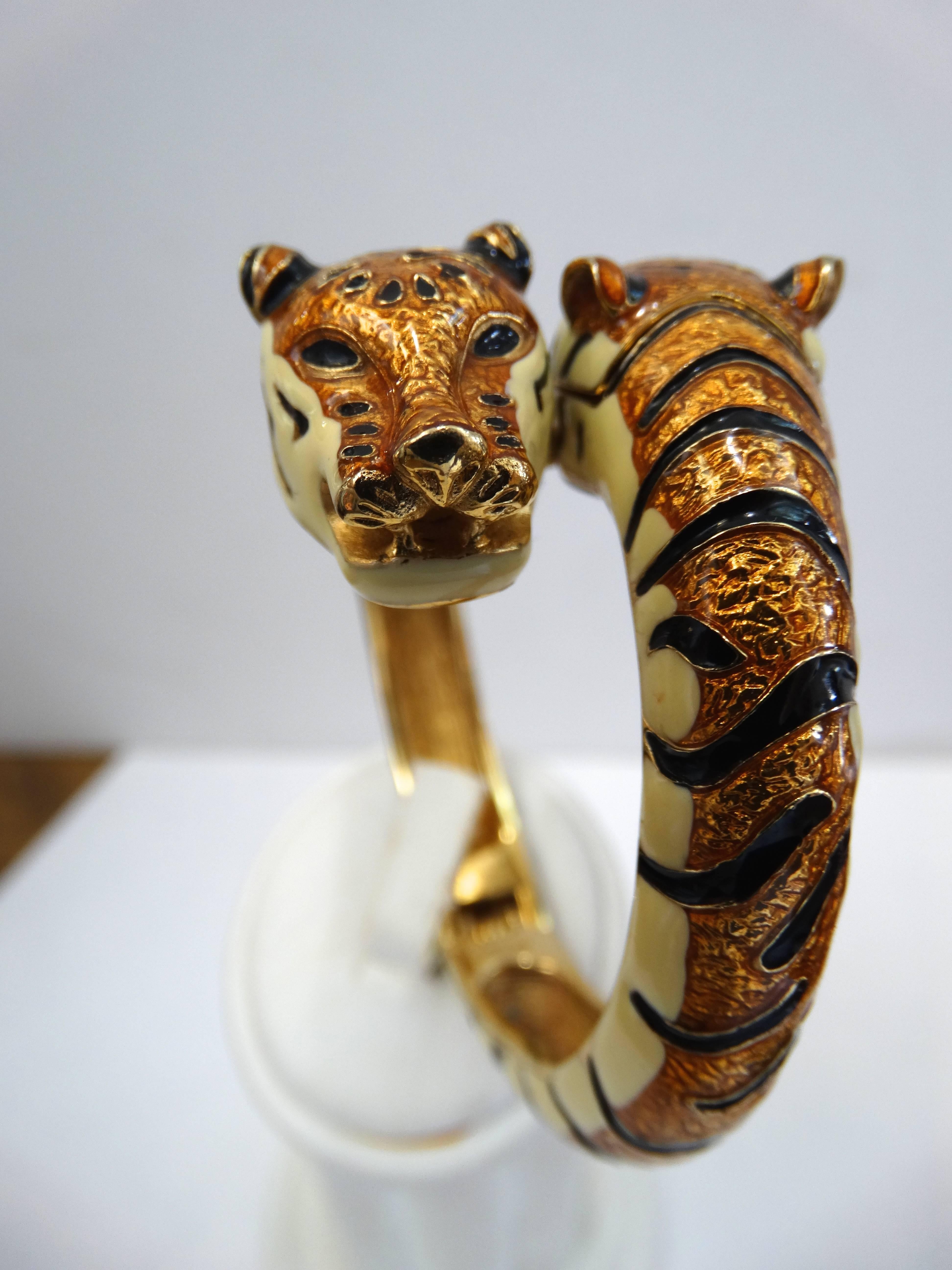 Kenneth Jay Lane Tiger Watch Bangle 1