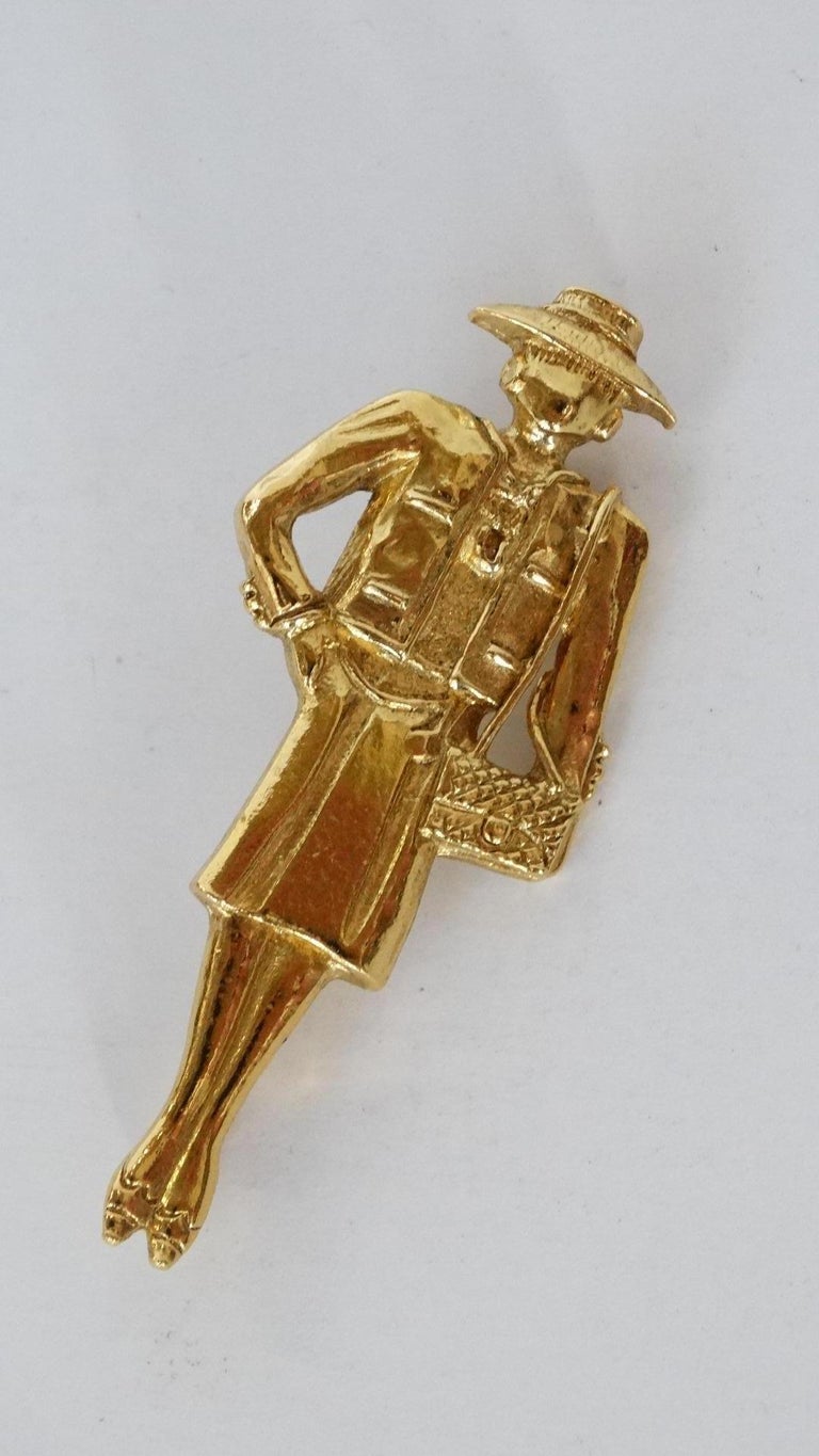 Download Chanel Coco Mademoiselle Brooch, 1980s For Sale at 1stdibs