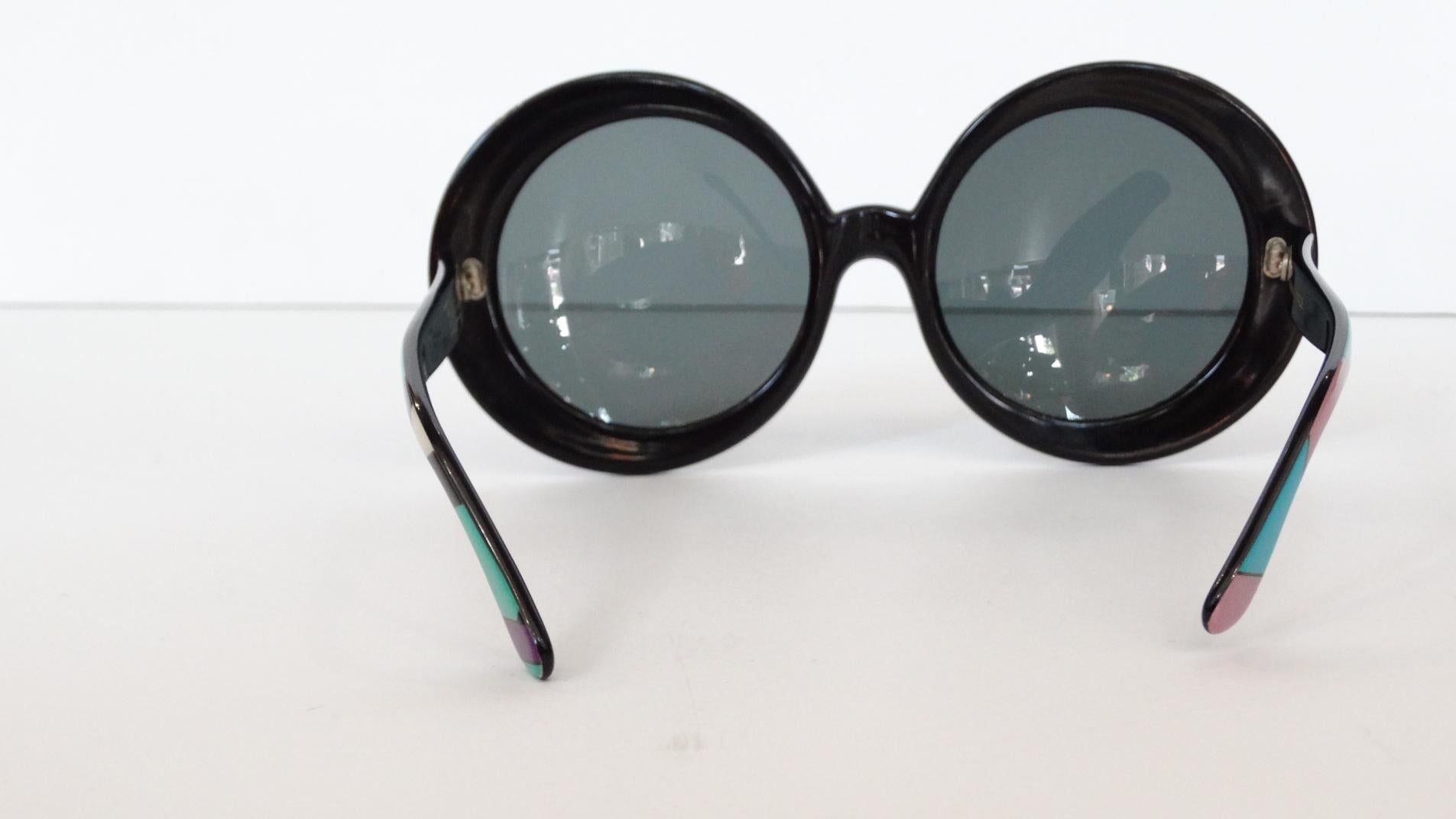 Emilio Pucci Oversized Sunglasses, 1960s In Excellent Condition In Scottsdale, AZ