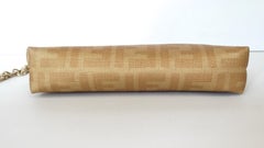 1990s Fendi Gold Zucca Print Wristlet