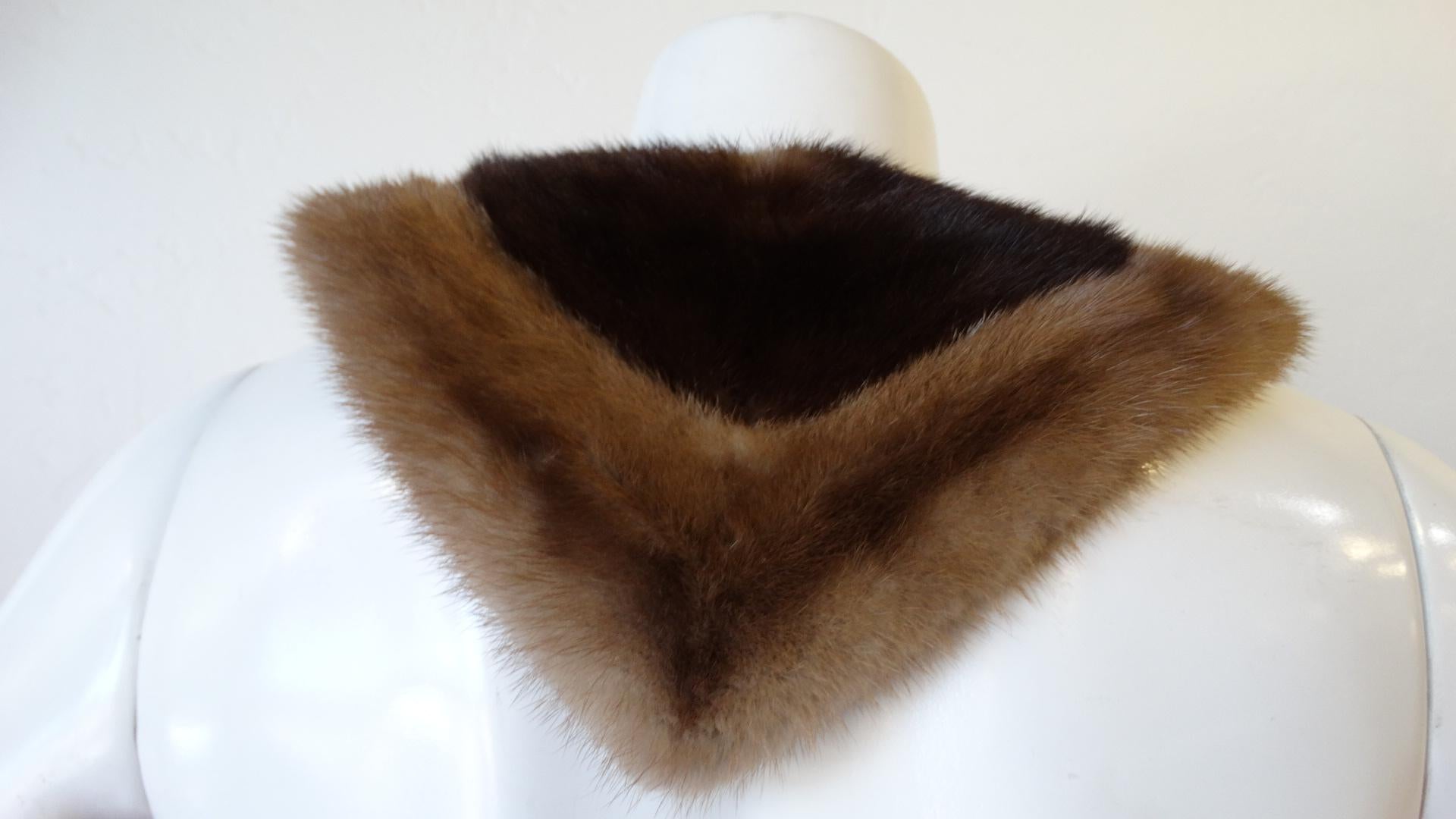 1950s Hubert de Givenchy Two-Tone Mink Fur Stole 4