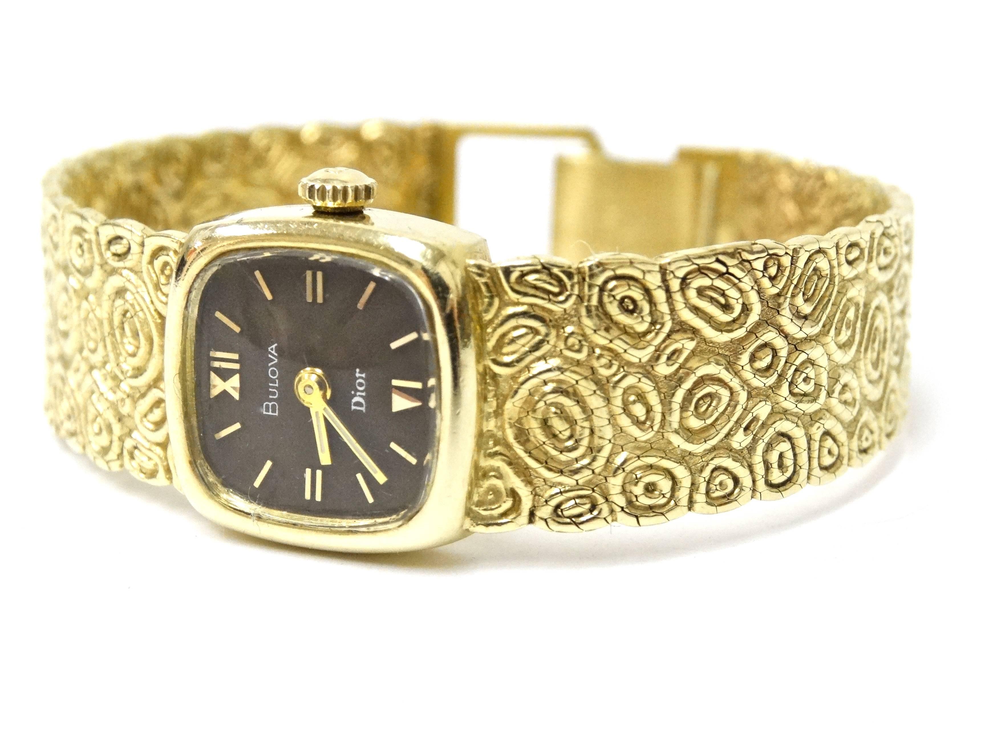 bulova dior watch vintage