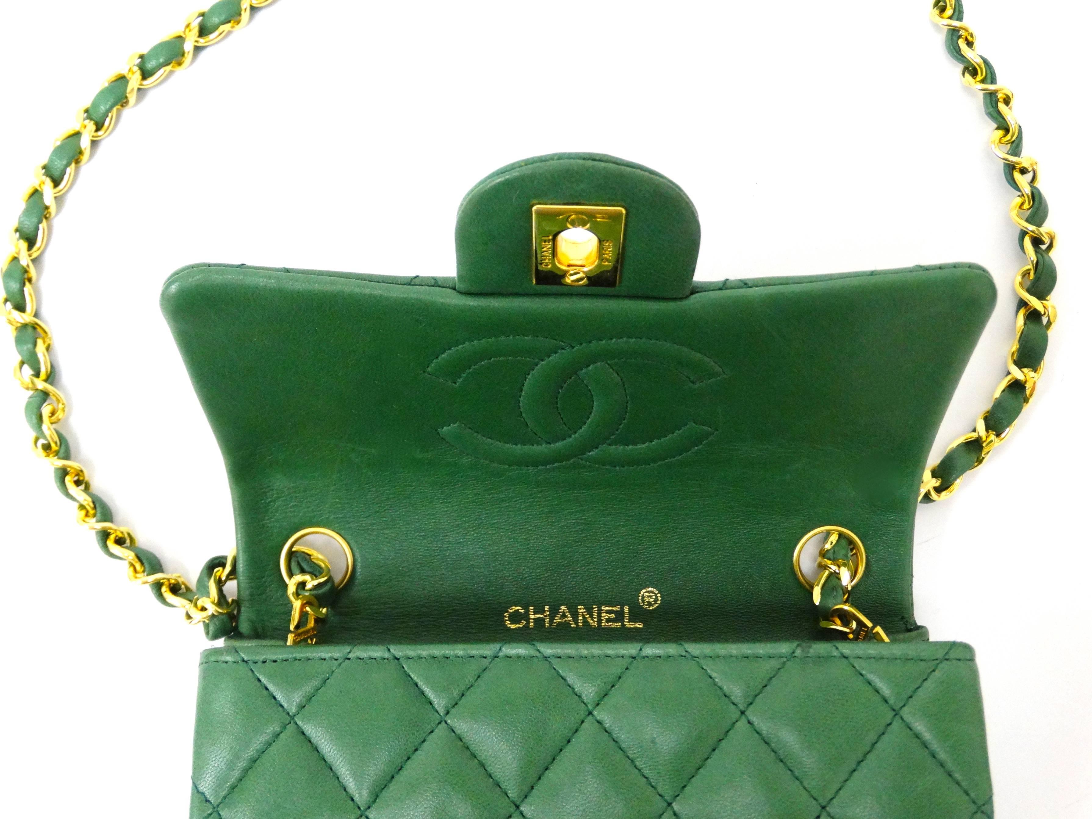 1990s Chanel Quilted Leather Shoulder Bag  2