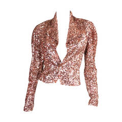 1940's Rose Gold Sequined Jacket