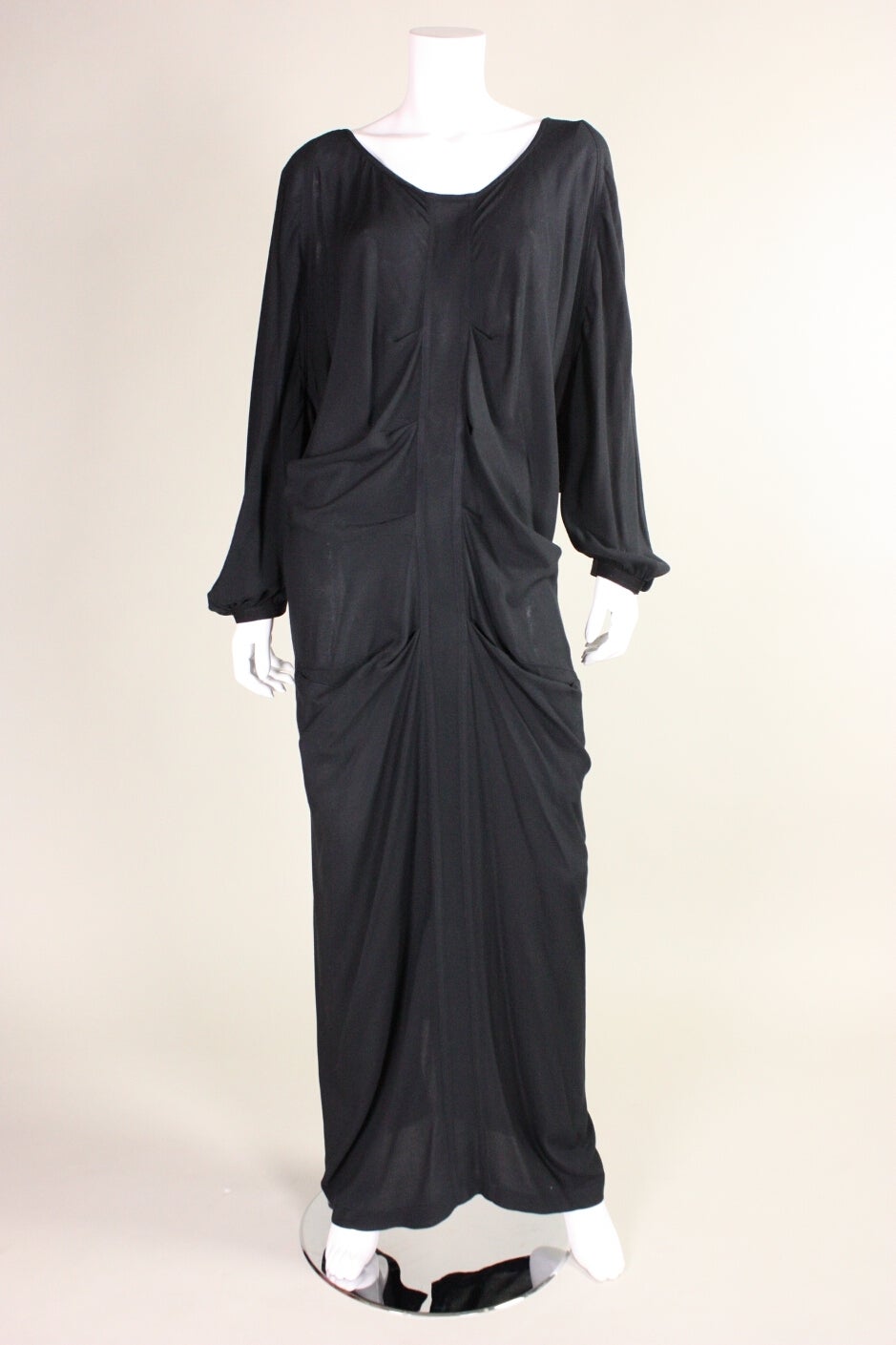 Black Yohji Yamamoto Backless Dress