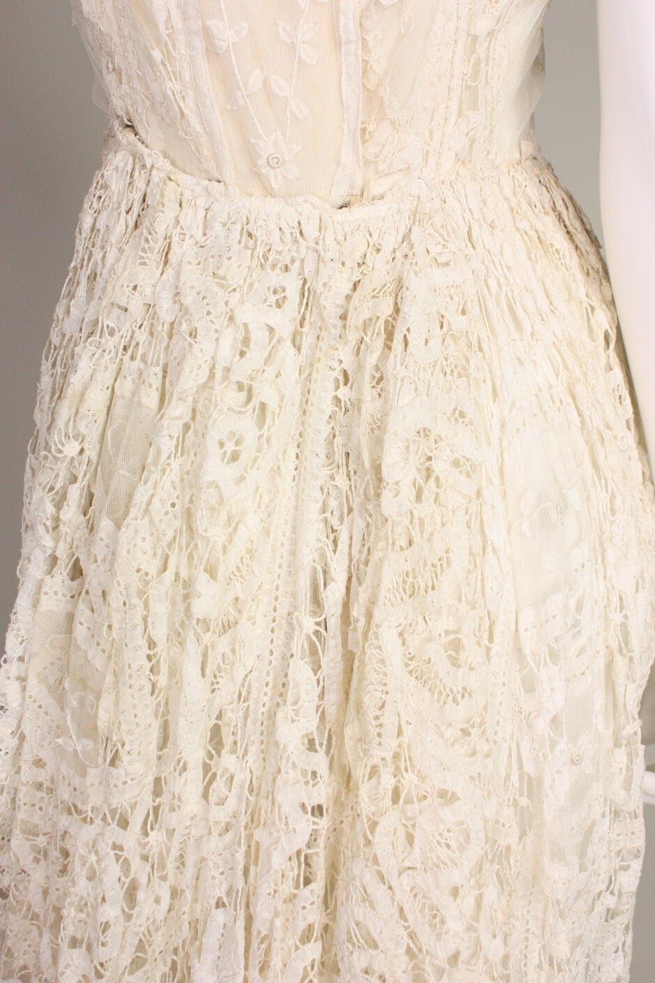 Women's Edwardian Battenburg Lace Dress For Sale