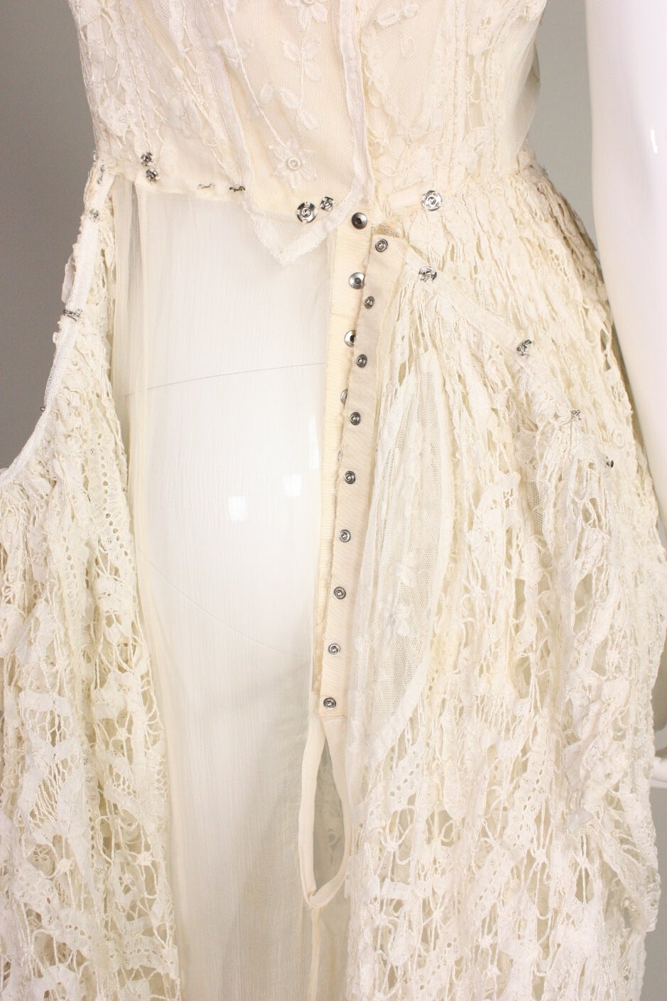 Edwardian Battenburg Lace Dress For Sale 1