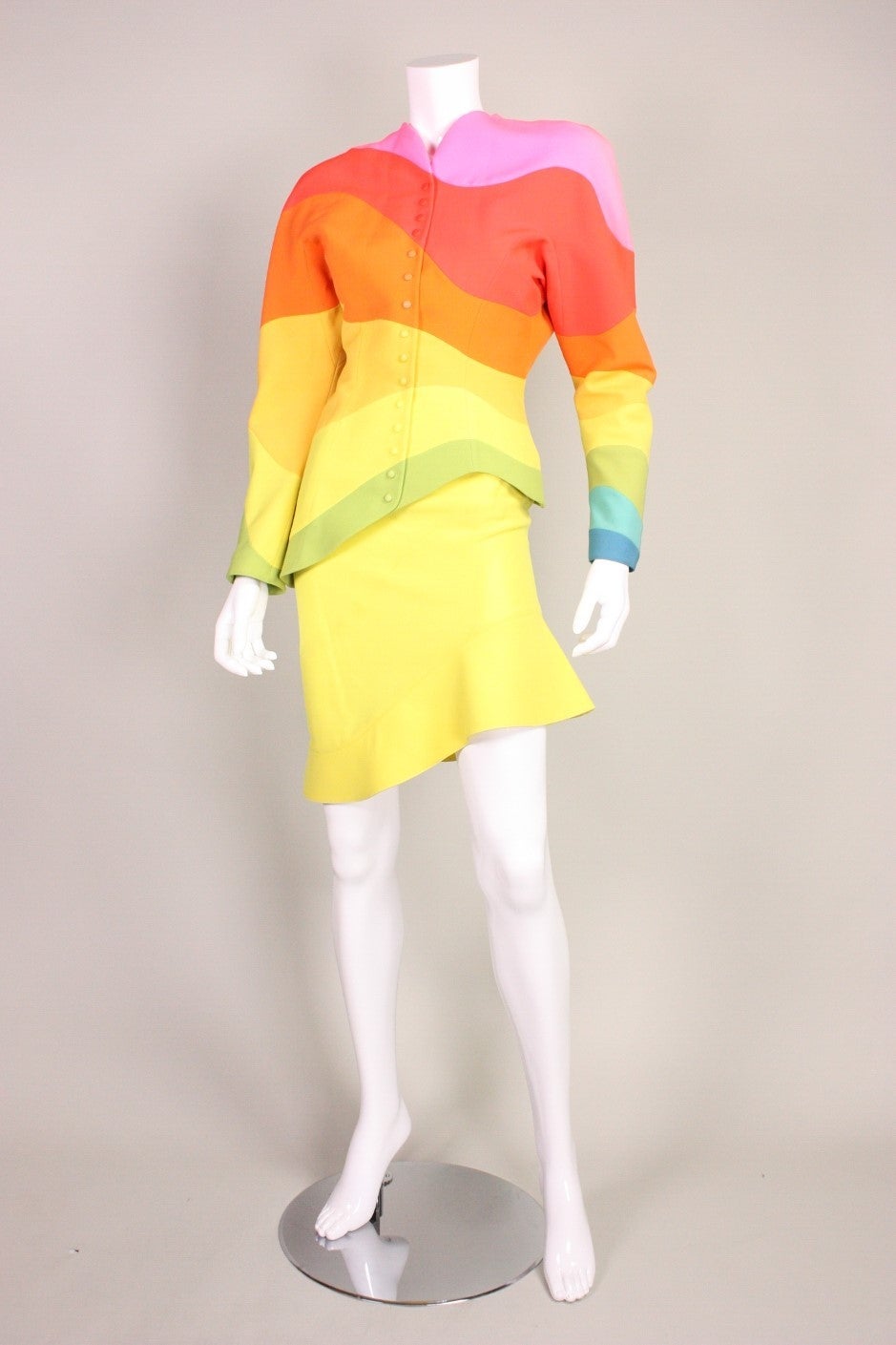1990 Thierry Mugler Rainbow Suit