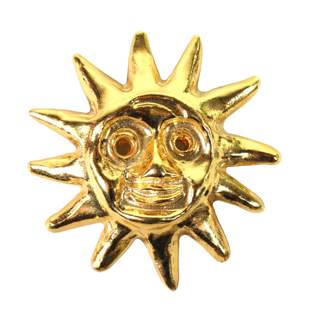 Christian Lacroix Sunburst Brooch