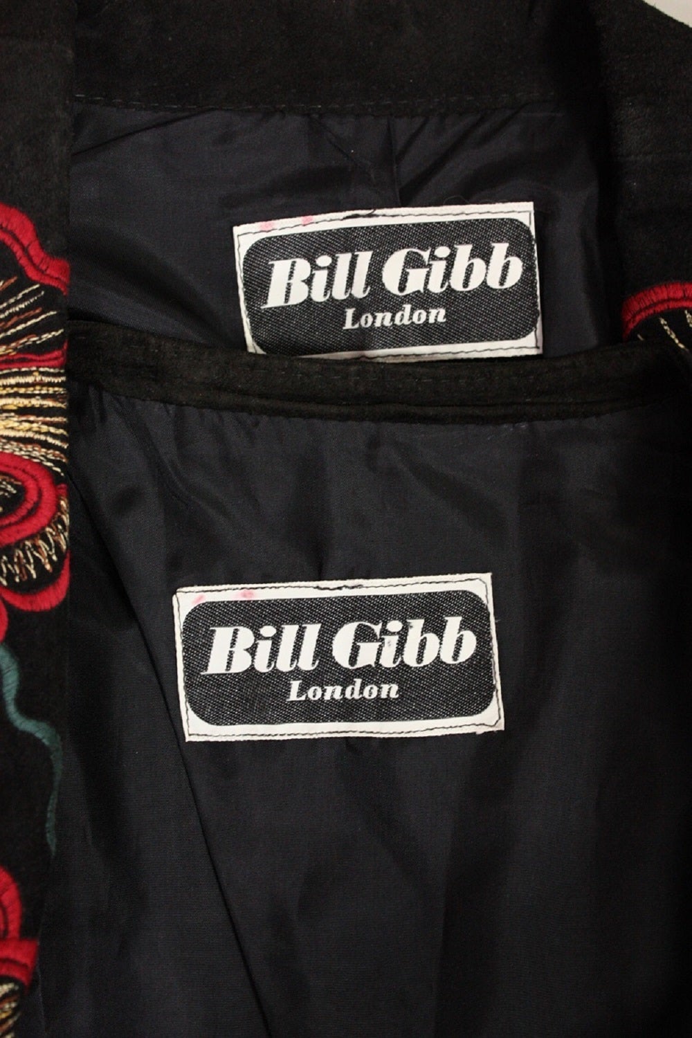 1970's Bill Gibb Suede Jacket & Vest with Embroidery 4