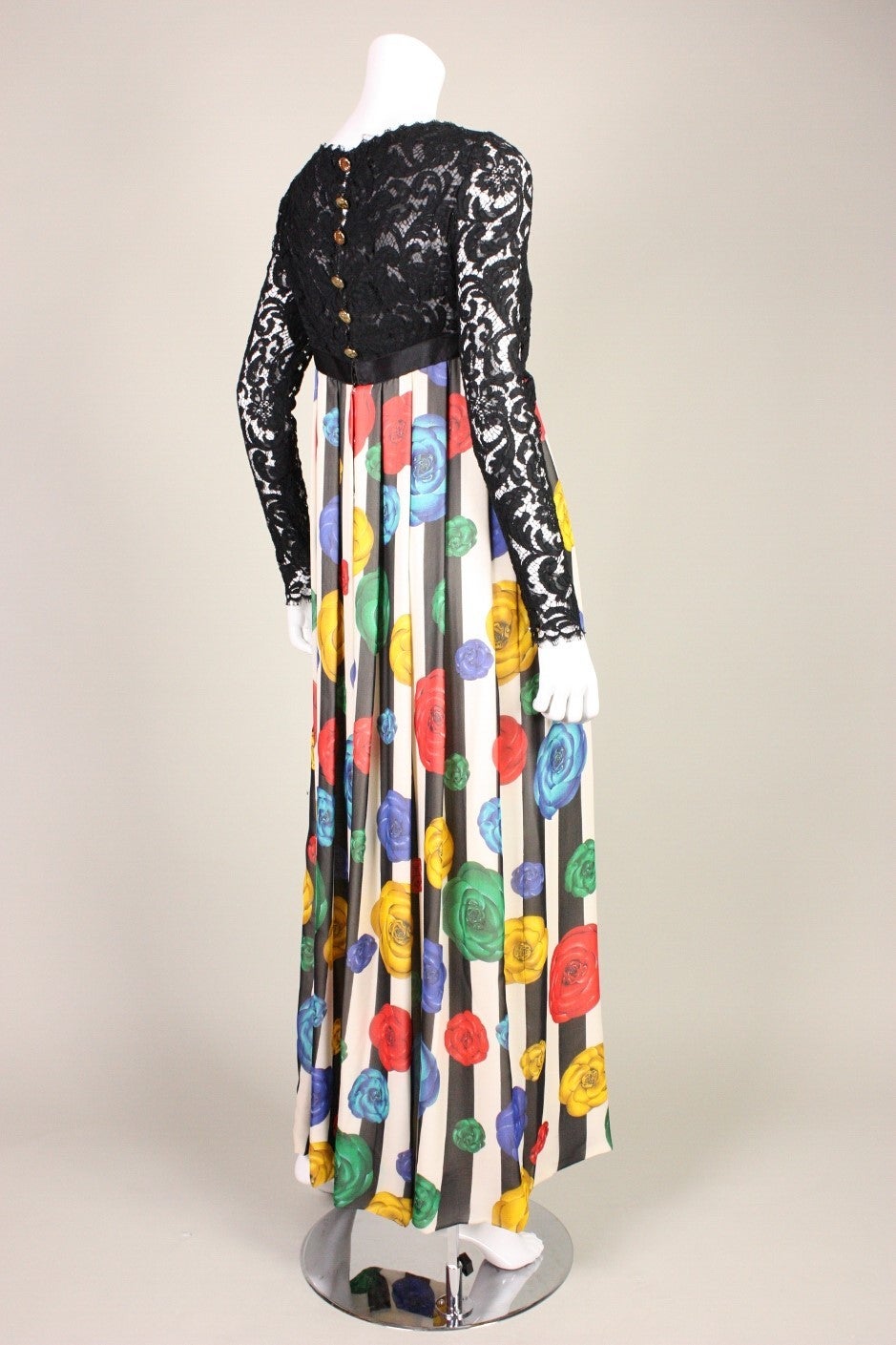 1990's Karl Lagerfeld for Chanel Empire Gown In Excellent Condition In Los Angeles, CA