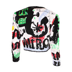 1990's Jeanette for St. Martin sequined Miro Jacket