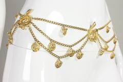 Gold-Toned Vintage Snake Chain Belt