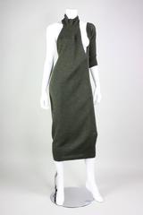 Yohji Yamamoto Asymmetrical Wool Knit Dress
