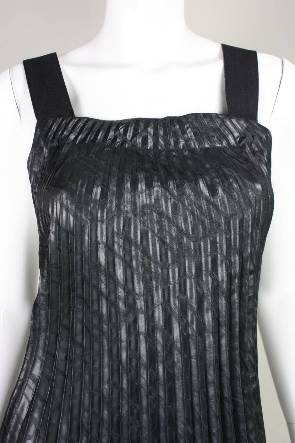 Marithe + Francois Girbaud Pleated Pinafore Dress For Sale 1