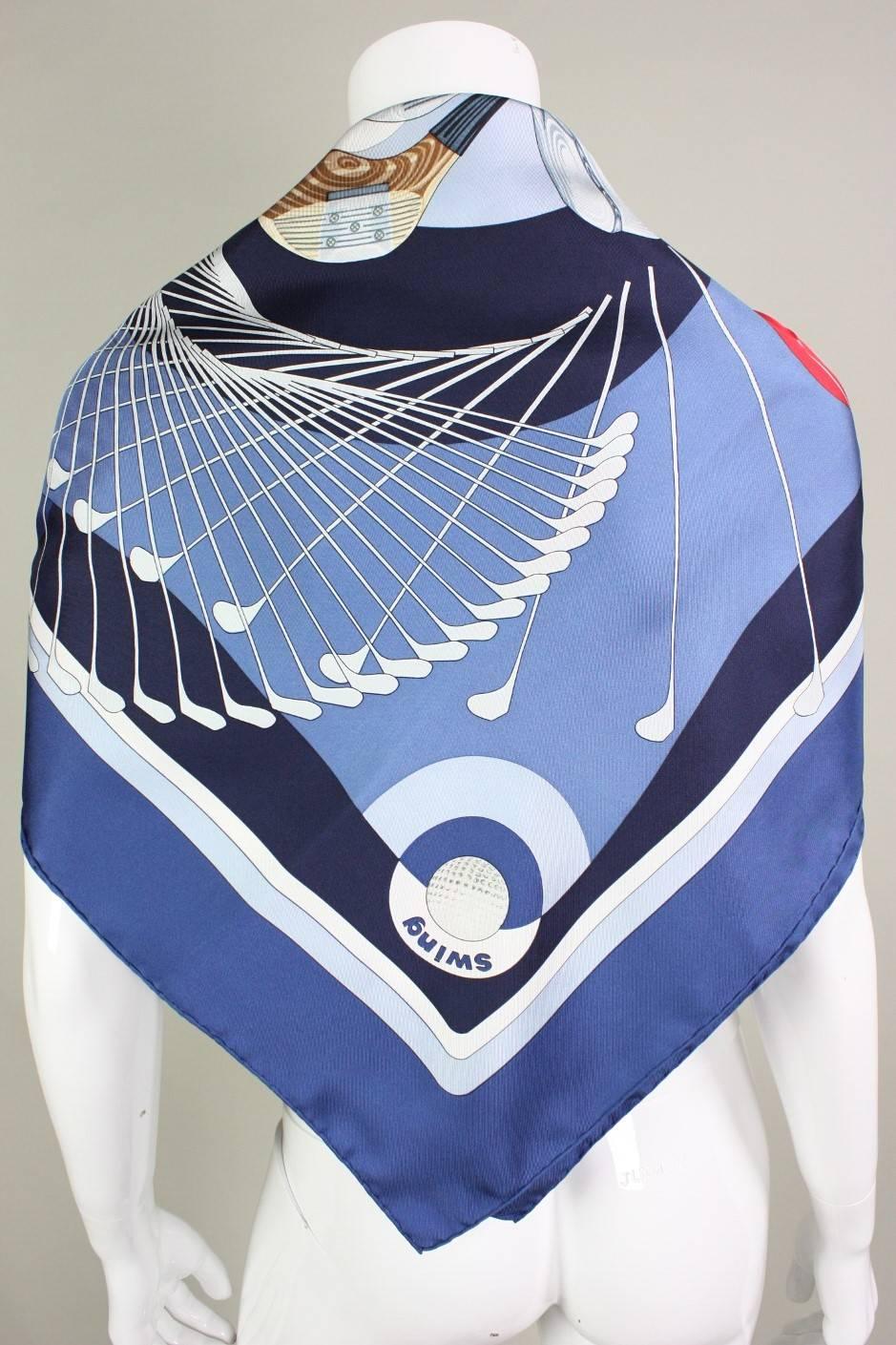 hermes golf scarf