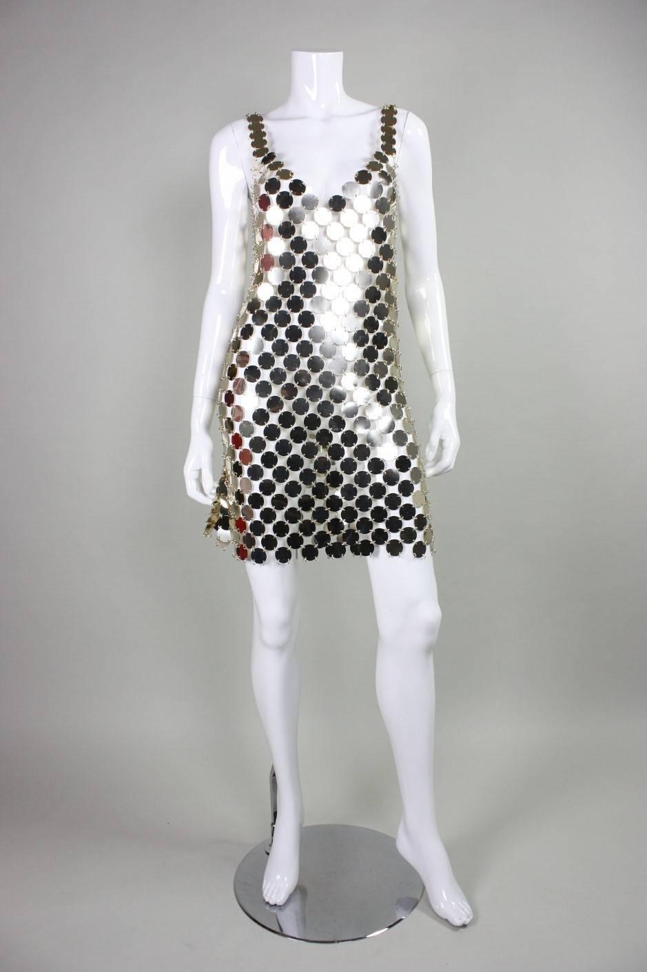 Gray 1990's Paco Rabanne Do It Yourself Dress Kit Dress