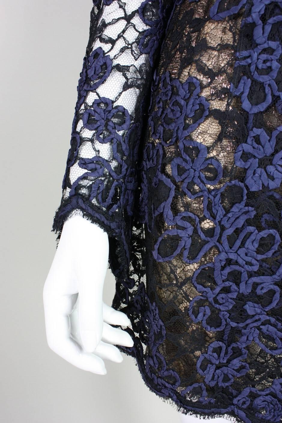 1990's Geoffrey Beene Lace Ensemble For Sale 2