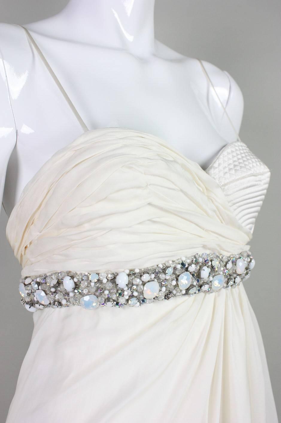 Roberto Cavalli Chiffon Goddess Gown For Sale 3