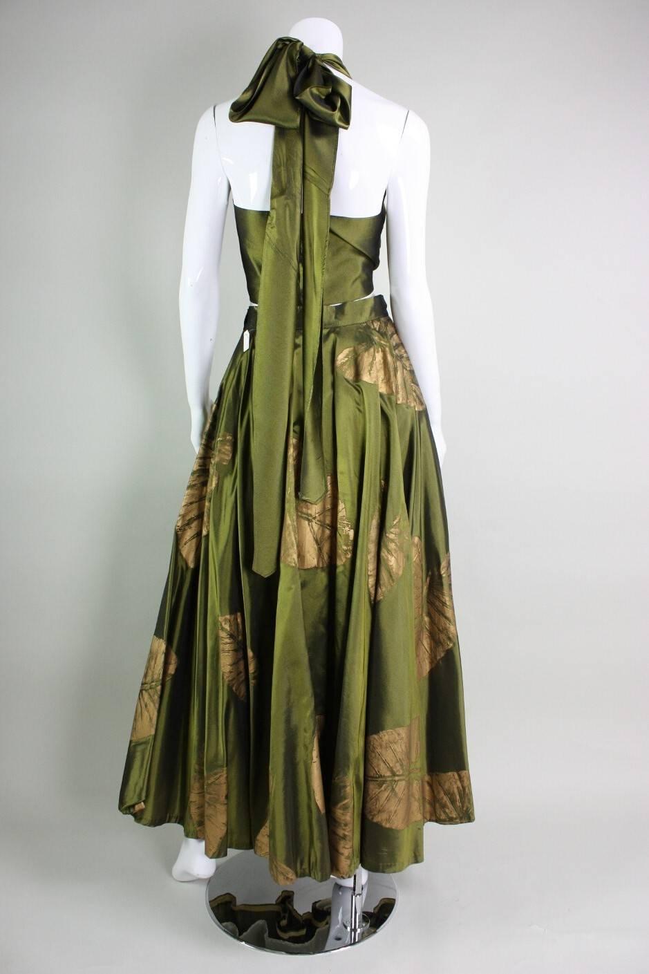 1950's Dorothy McNab Silk-Screened Ensemble In Excellent Condition In Los Angeles, CA