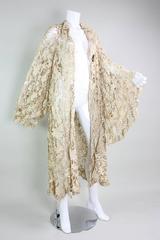 Edwardian Battenburg Lace Coat with Bell Sleeves