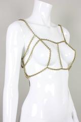 Gold-Toned Chain Body Jewelry