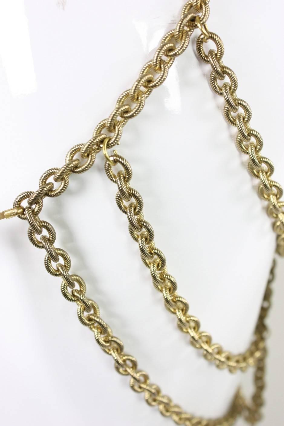 Gold-Toned Chain Body Jewelry For Sale 2