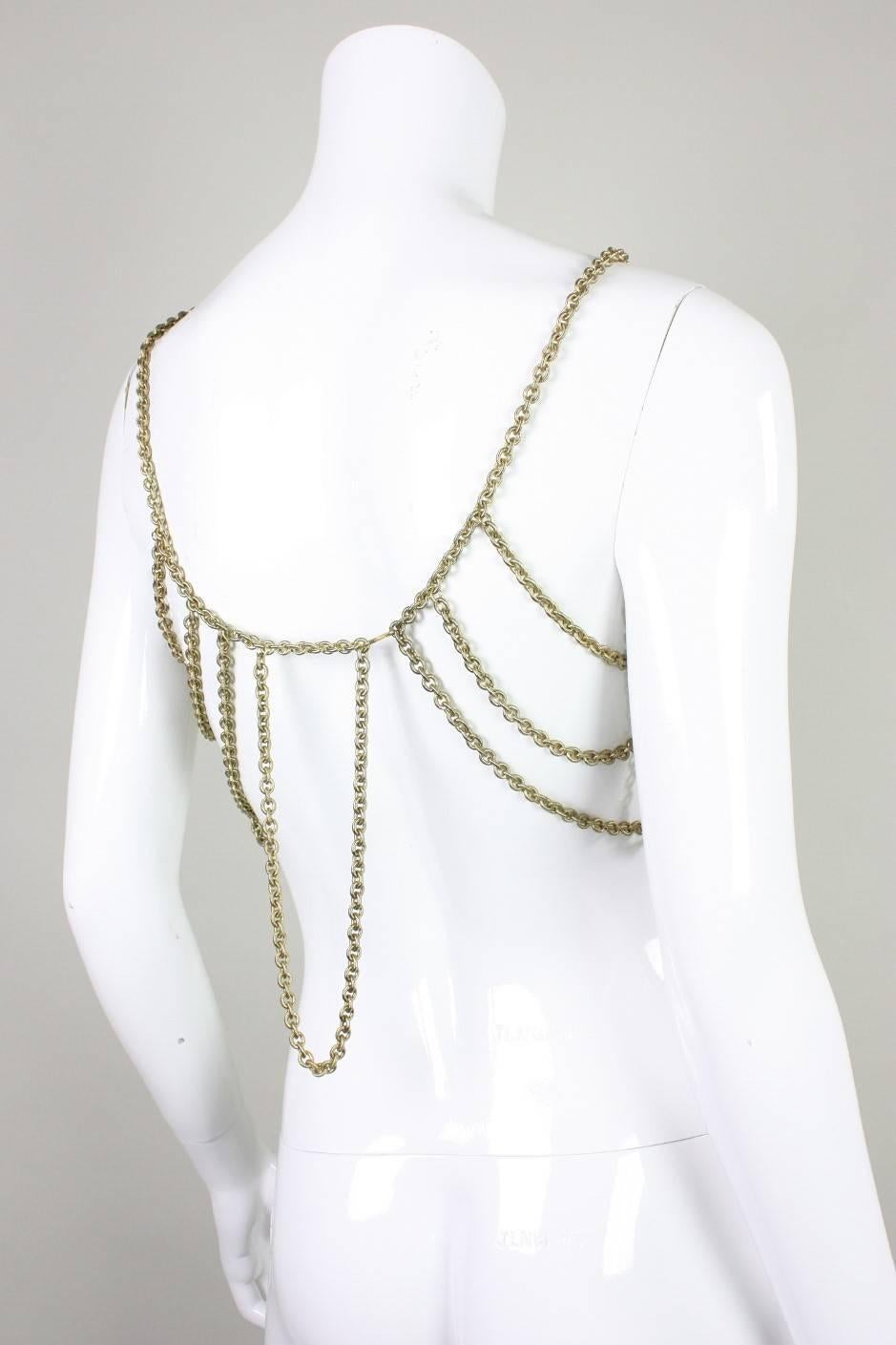 Women's Gold-Toned Chain Body Jewelry For Sale