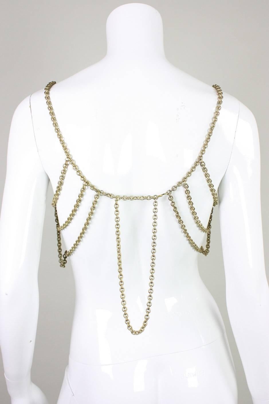 Gold-Toned Chain Body Jewelry For Sale 1