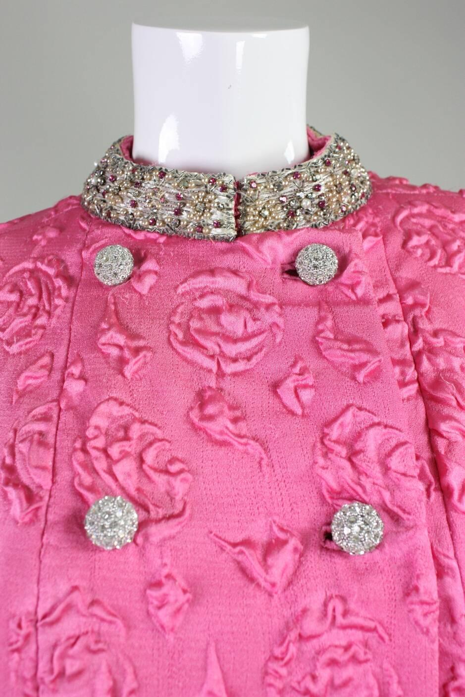 1960’s Gattinoni Couture Beaded Gown and Cape 4