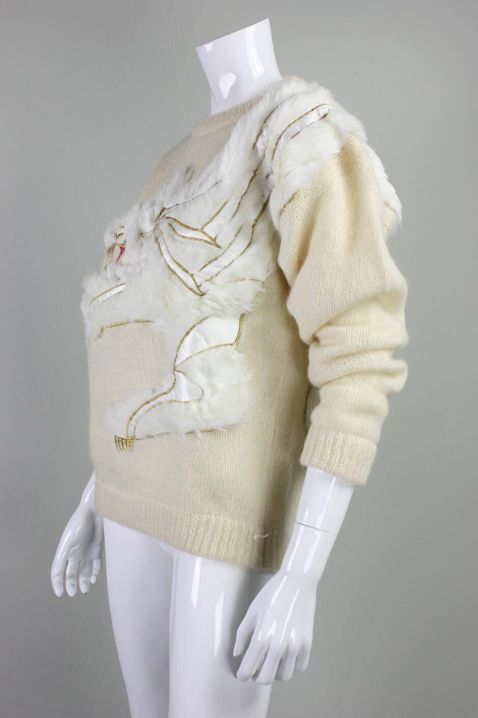 1980's Kansai Yamamoto Figural Sweater 1