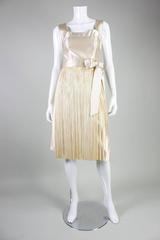1950's Ben Reig Cocktail Dress with Fringed Hem