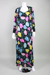 1970's Missoni Silk Jersey Gown & Jacket Ensemble